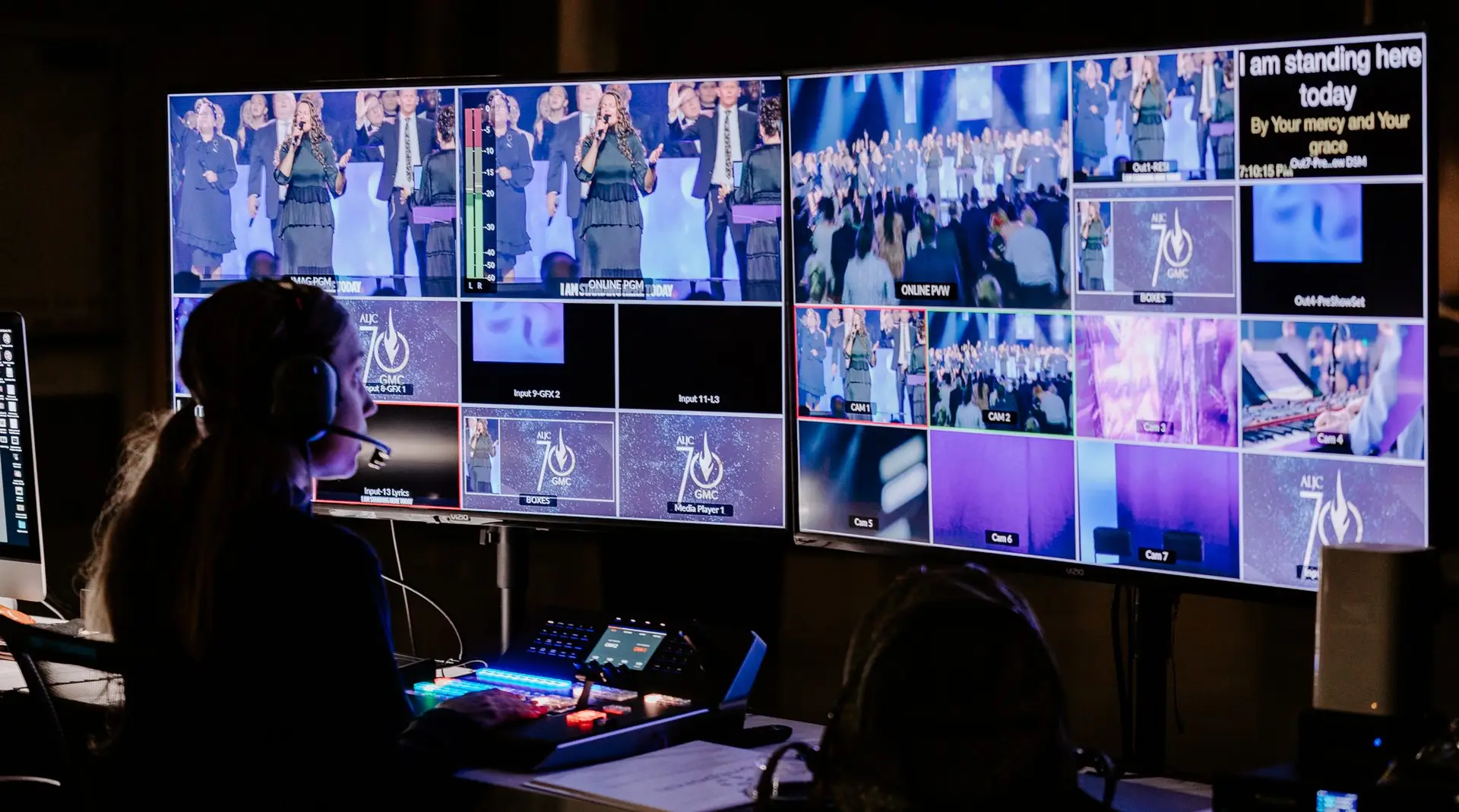 led screen setup for avl