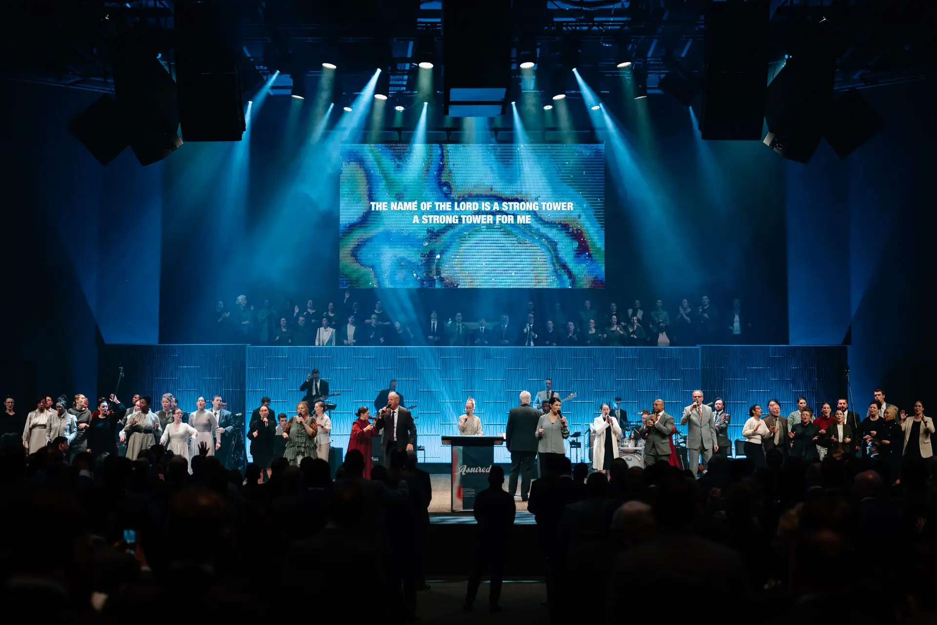 audio visual lighting systems in use